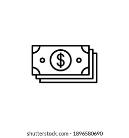 Money icon vector. Money vector icon. 