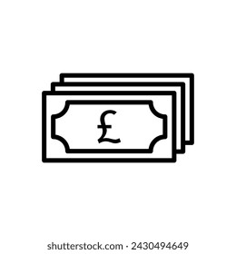 Vector de icono de dinero. Icono de vector de dinero. 
