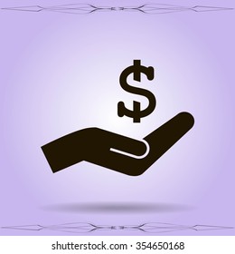 Money icon - vector icon