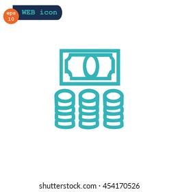Money icon Vector.