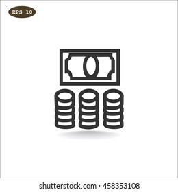 Money icon Vector.
