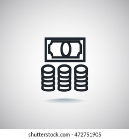 Money icon Vector.
