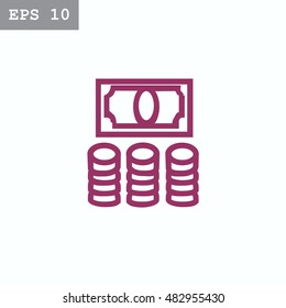 Money icon Vector.