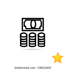Money icon Vector.
