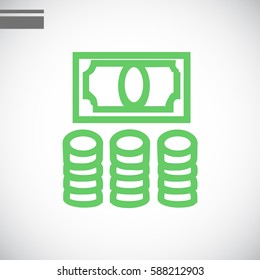 Money icon Vector.