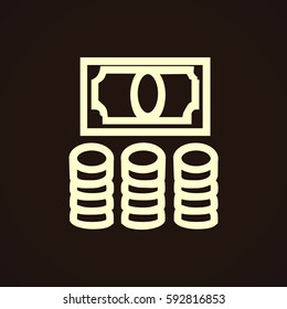 Money icon Vector.