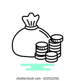 Money icon Vector.