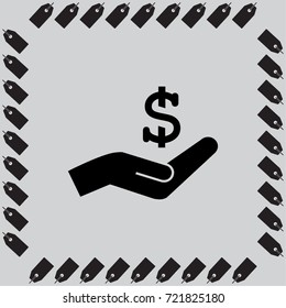 Money icon - vector icon