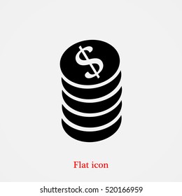 money icon, vector best flat icon, EPS