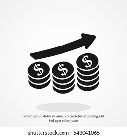 money icon, vector best flat icon, EPS