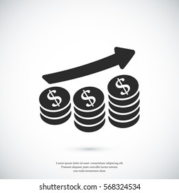 money icon, vector best flat icon, EPS