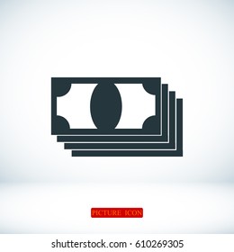 money icon, vector best flat icon, EPS
