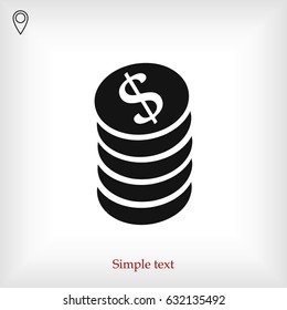 money icon, vector best flat icon, EPS