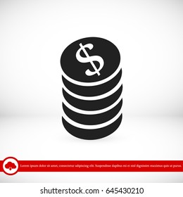 money icon, vector best flat icon, EPS