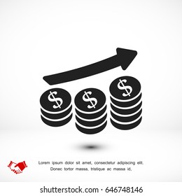 money icon, vector best flat icon, EPS