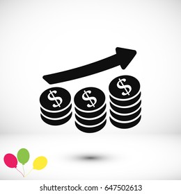 money icon, vector best flat icon, EPS