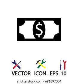 money icon, vector best flat icon, EPS