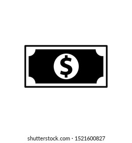 Money icon vector design. Dollar illustration