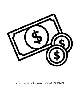 money icon vector design template simple and clean