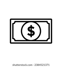 plantilla de diseño de vectores de iconos de dinero simple y limpio