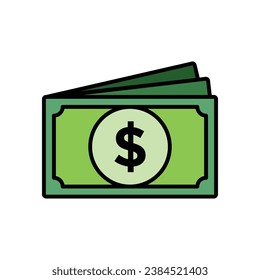 money icon vector design template simple and clean