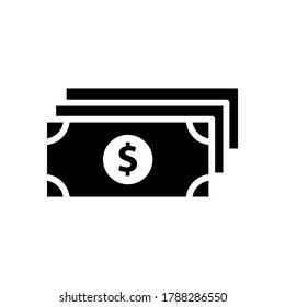 Plantillas de diseño de vectores de iconos de dinero aisladas en fondo blanco