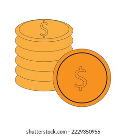 web de diseño de vectores de iconos de dinero