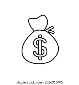 Money icon vector. dollar illustration sign. Bank symbol or logo.