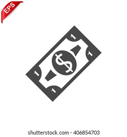money icon, vector dollar icon, isolated  finance icon