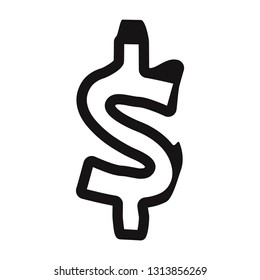 Money icon vector. Dollar vector. Payment system. Coins and Dollar cent Sign