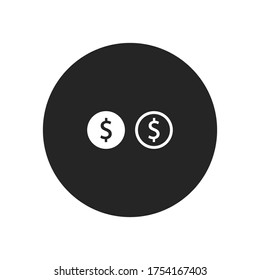 Money icon vector. Dollar sign