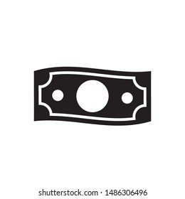 Money icon vector. Dollar icon. Simple design on white background.
