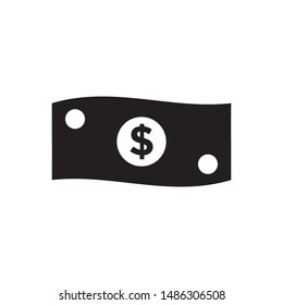 Money icon vector. Dollar icon. Simple design on white background.
