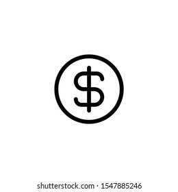 Money icon vector. Dollar icon symbol