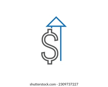 Símbolo del símbolo del dólar del vector del icono del dinero