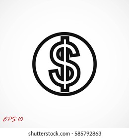 money icon, Vector EPS 10 illustration style