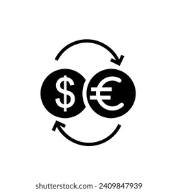 Money icon vector. Exchange illustration sign. Finance symbol. Dollar logo.