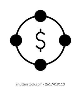 Money icon vector. Finance illustration sign. Dollar symbol. banking or bank logo.