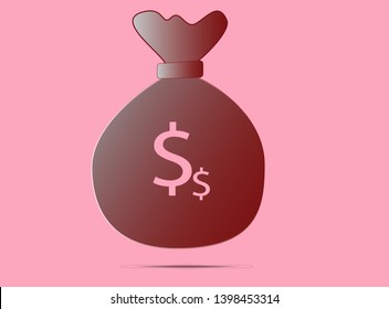 Money Icon Vector, Flat Design Illustration