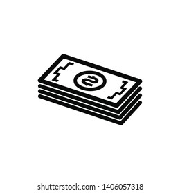 money icon vector flat design illustration