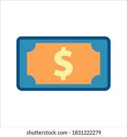 vector de icono de dinero. concepto vectorial de icono de estilo de diseño plano