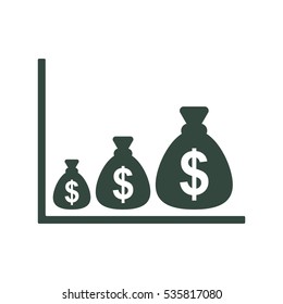 Money Icon Vector flat design style