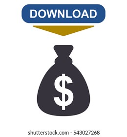Money Icon Vector flat design style