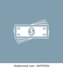 Money Icon Vector flat design style
