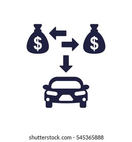 Money Icon Vector flat design style
