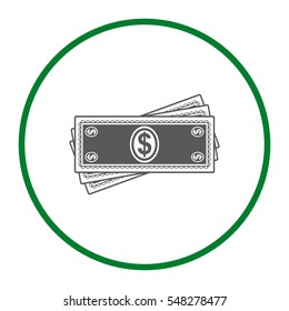 Money Icon Vector flat design style