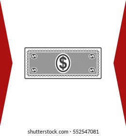 Money Icon Vector flat design style