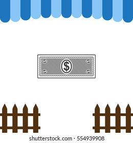 Money Icon Vector flat design style