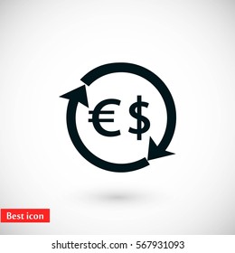 Money icon vector, flat design best vector icon