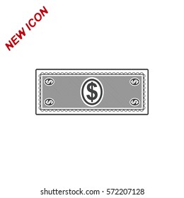 Money Icon Vector flat design style